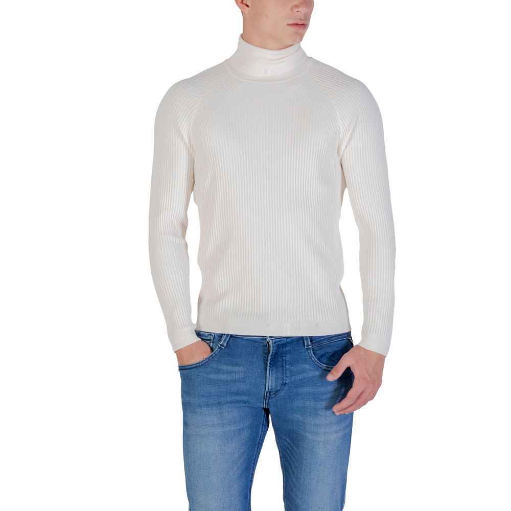 Antony Morato Cream Viscose Turtleneck