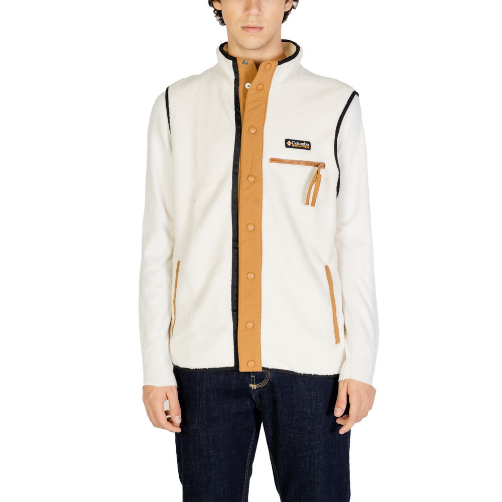 Columbia Cream Polyester Sleveless Jacket