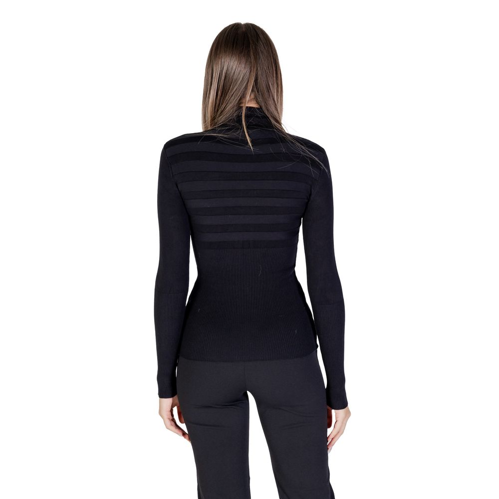 Morgan De Toi Black Viscose Turtleneck