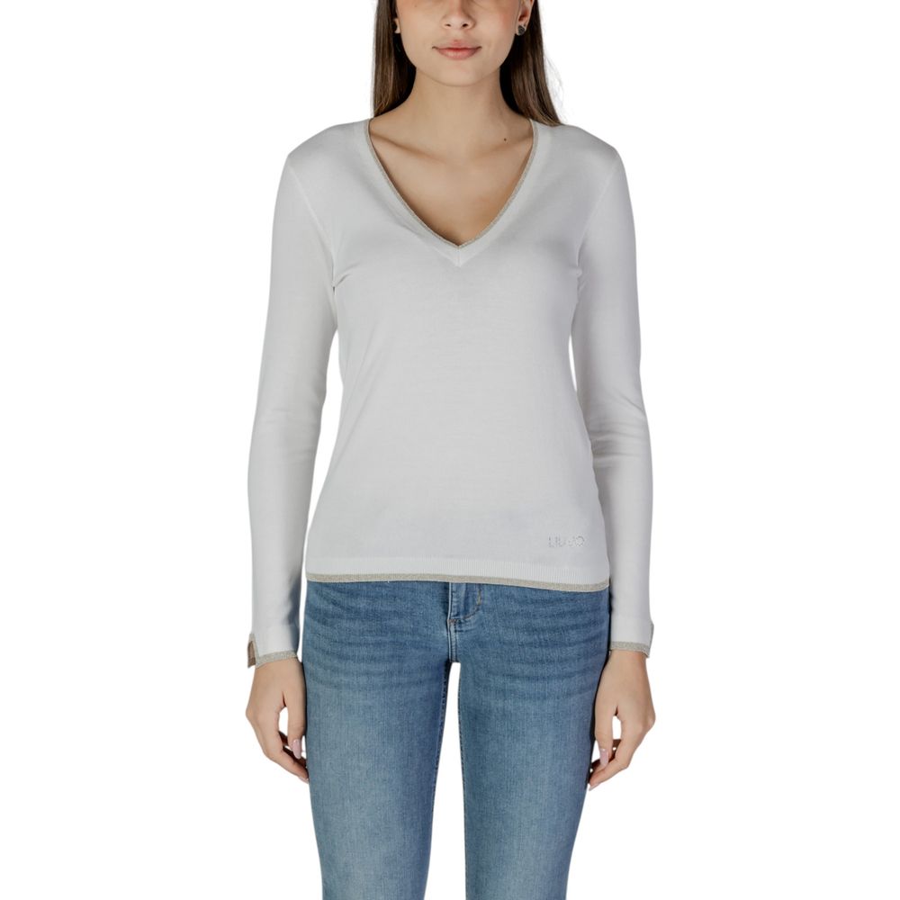 Liu Jo White Viscose Sweatshirt