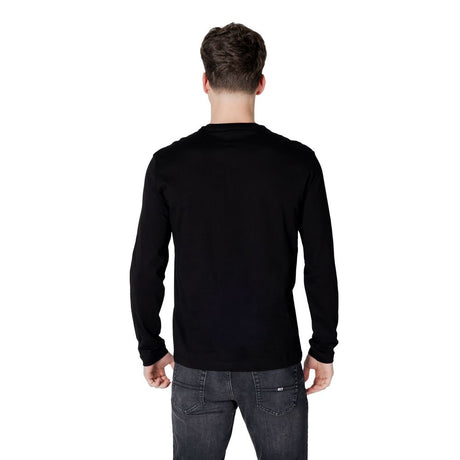 Armani Exchange Black Cotton Long Sleeve T-Shirt