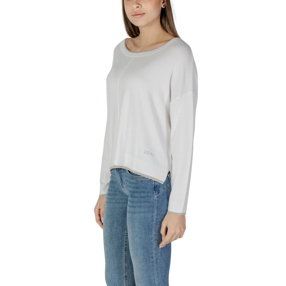 Liu Jo White Viscose Sweatshirt