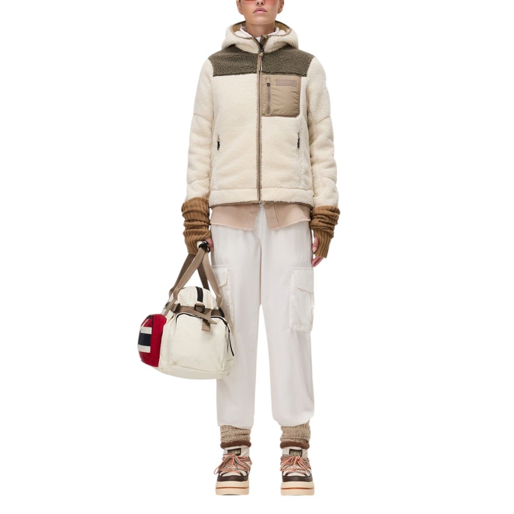 Napapijri Beige Recycled Polyester Hoodie