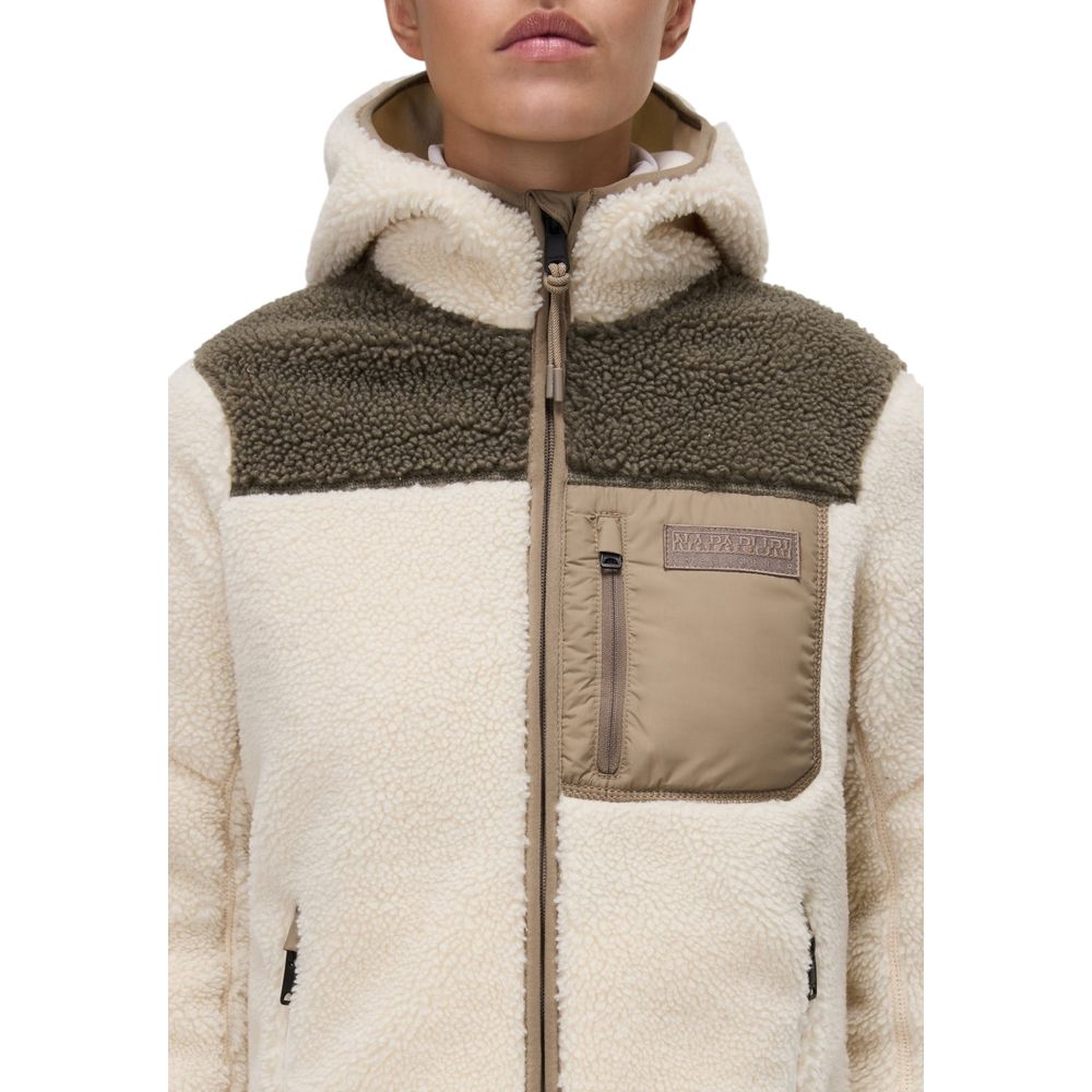 Napapijri Beige Recycled Polyester Hoodie