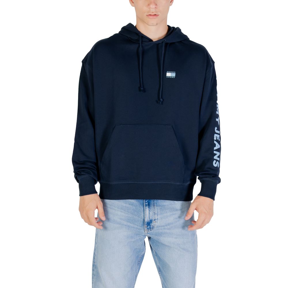 Tommy Hilfiger Jeans Blue Recycled Cotton Hoodie