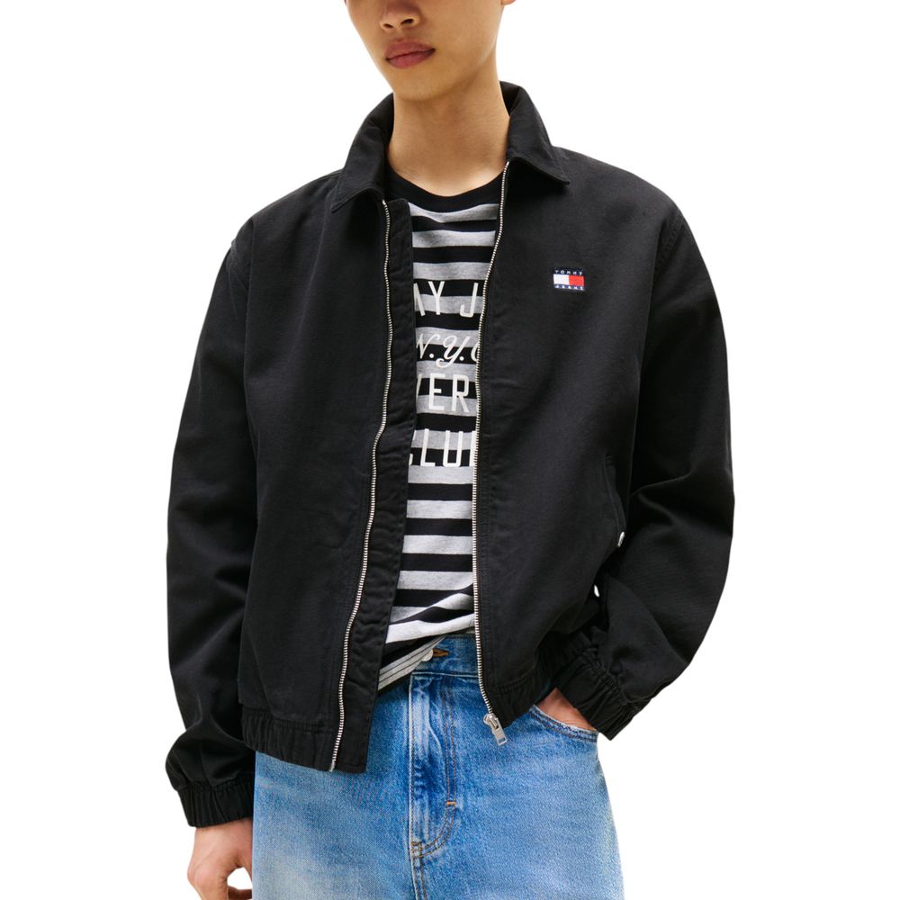 Tommy Hilfiger Jeans Black Organic Cotton Bomber