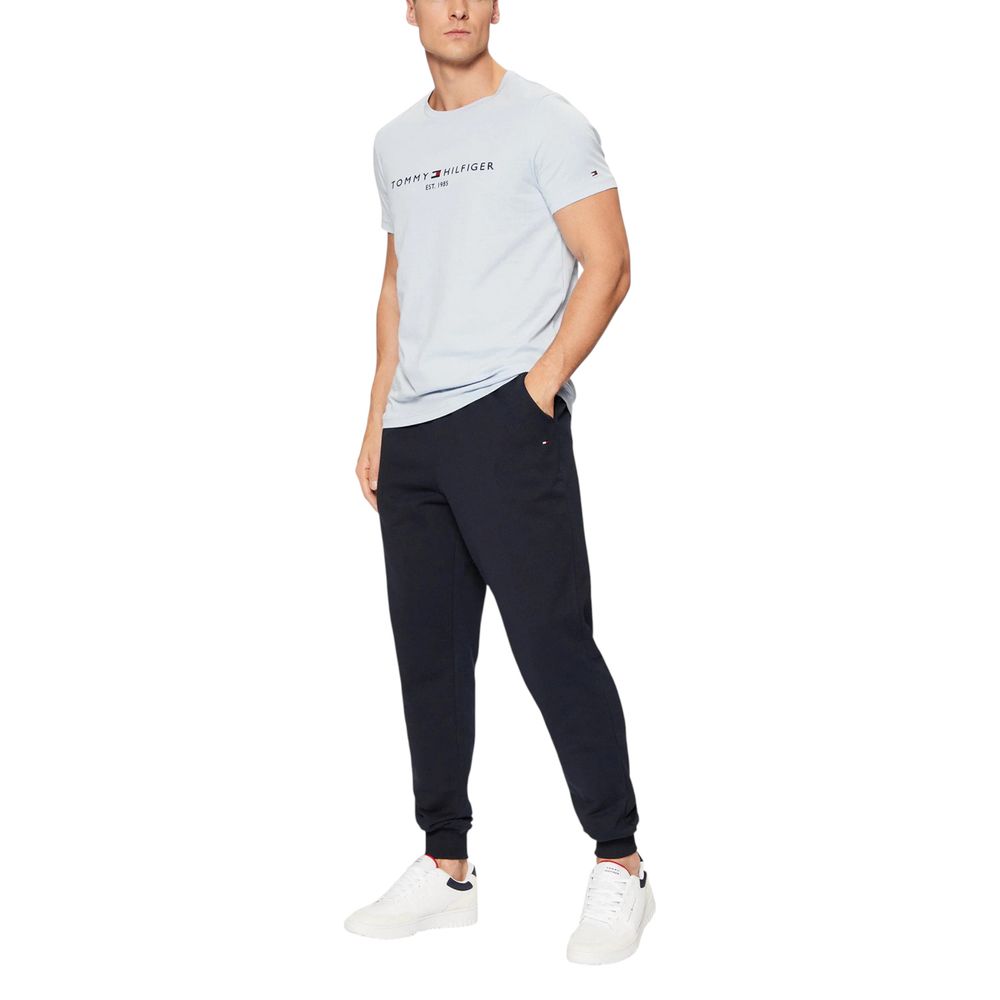 Tommy Hilfiger Blue Cotton Joggers (Workout Pants)