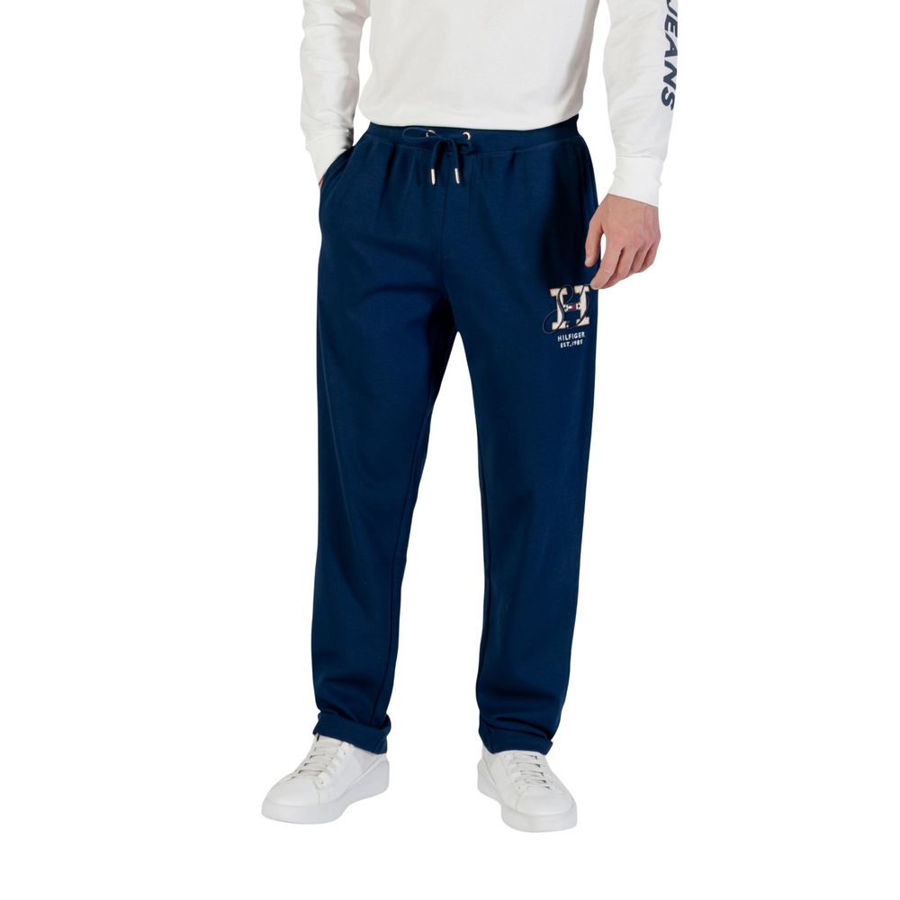 Tommy Hilfiger Blue Recycled Cotton Joggers (Workout Pants)