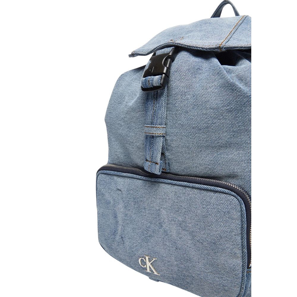 Calvin Klein Blue Cotton Backpack