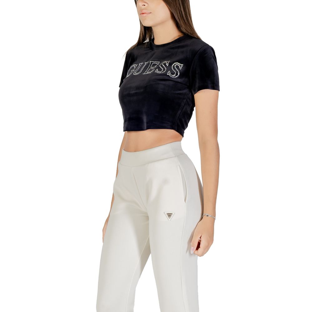 Guess Active Black Polyester T-Shirt
