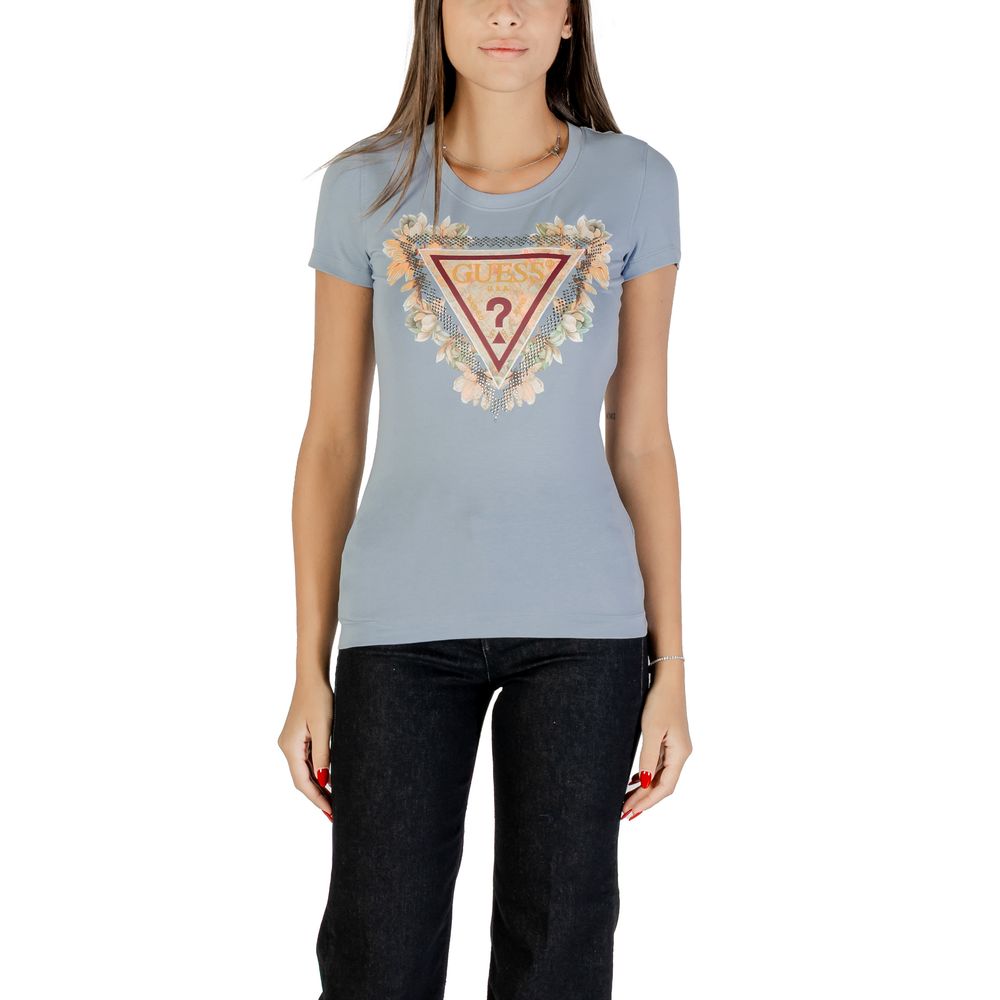 Guess Blue Cotton T-Shirt