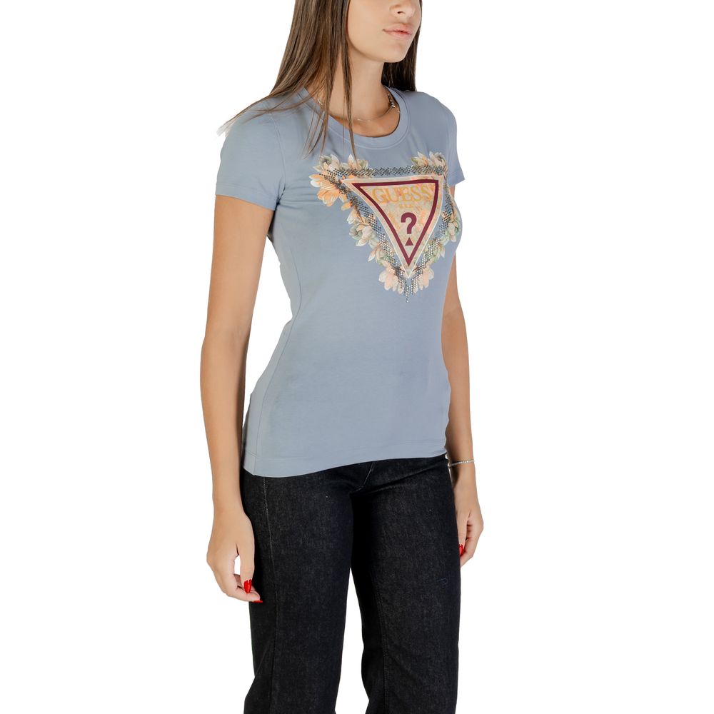 Guess Blue Cotton T-Shirt