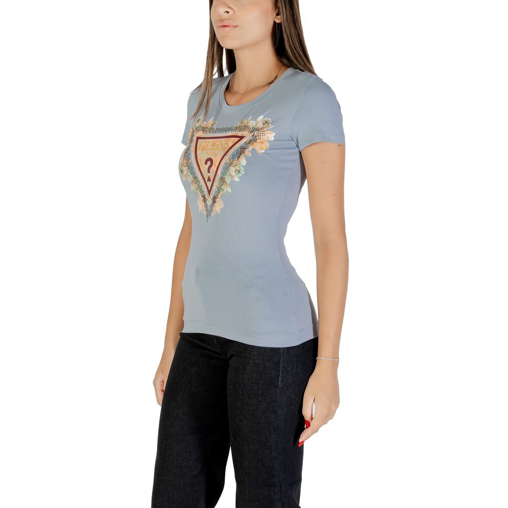Guess Blue Cotton T-Shirt