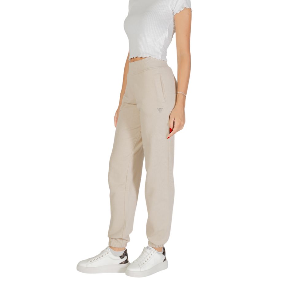 Guess Active Beige Cotton Joggers (Workout Pants)