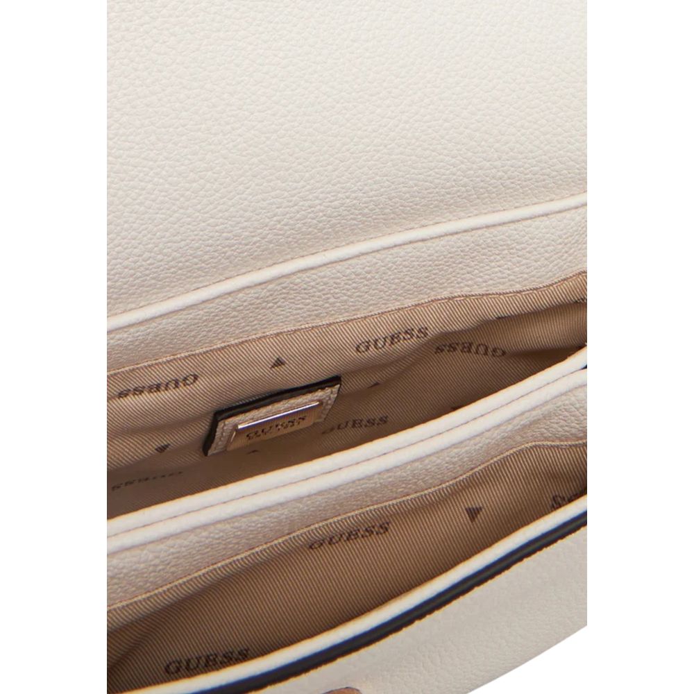 Guess White Polyethylene Handbag