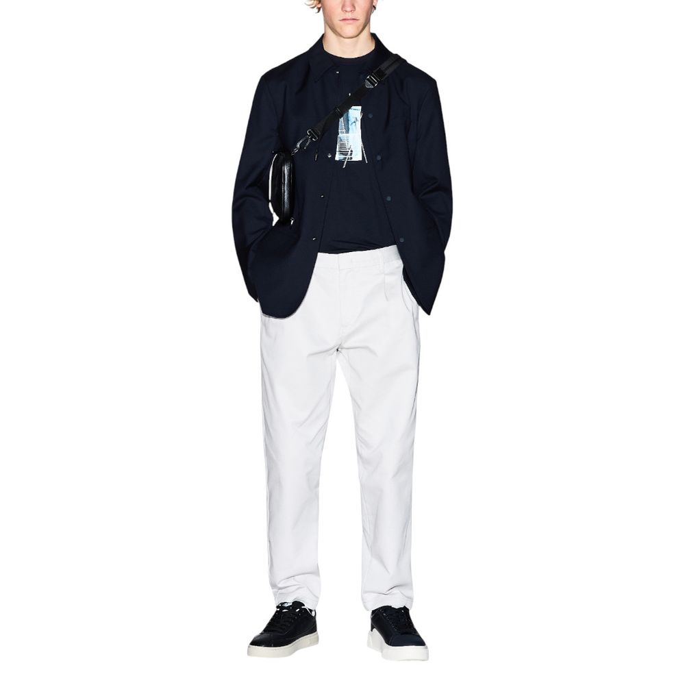 Armani Exchange Black Polyester Blazer