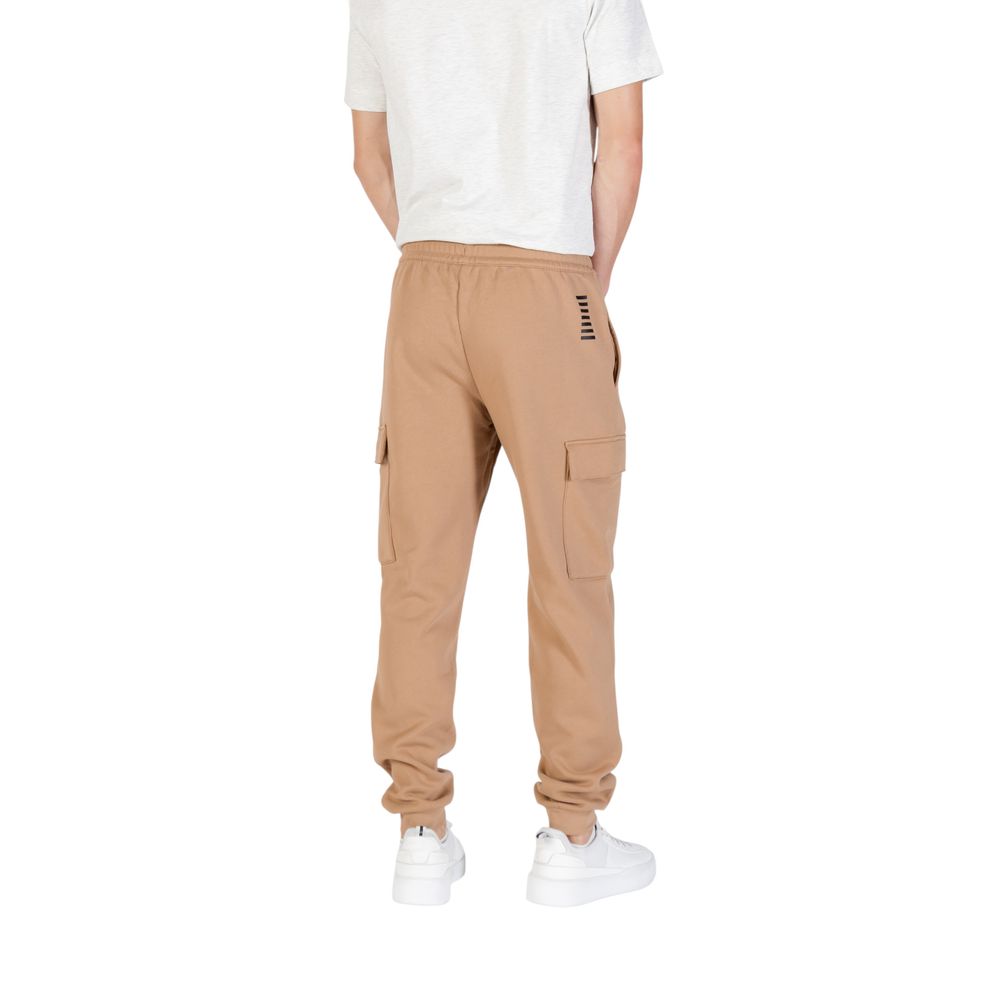 EA7 Emporio Armani Beige Cotton Joggers (Workout Pants)