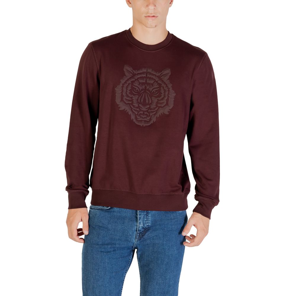 Antony Morato Bordeaux Cotton Sweatshirt