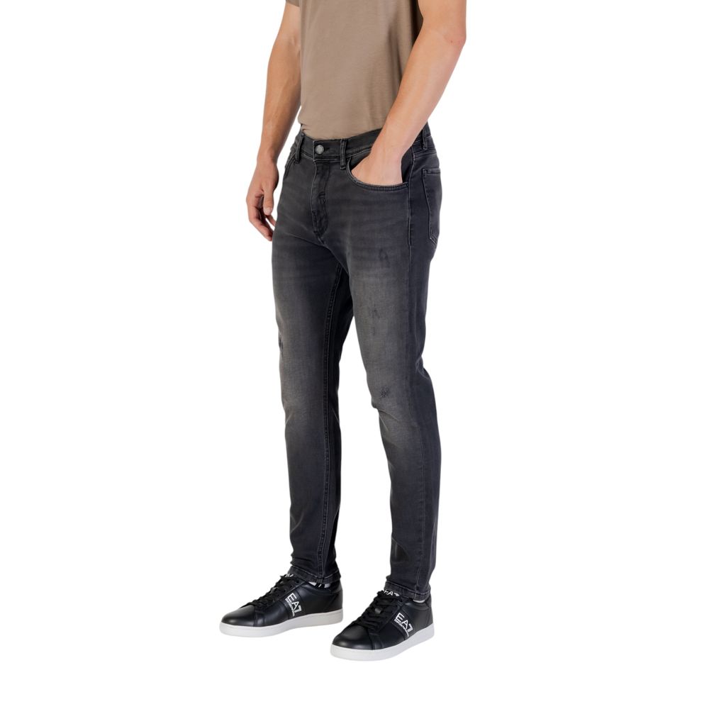 Antony Morato Black Cotton Relaxed Fit Jeans
