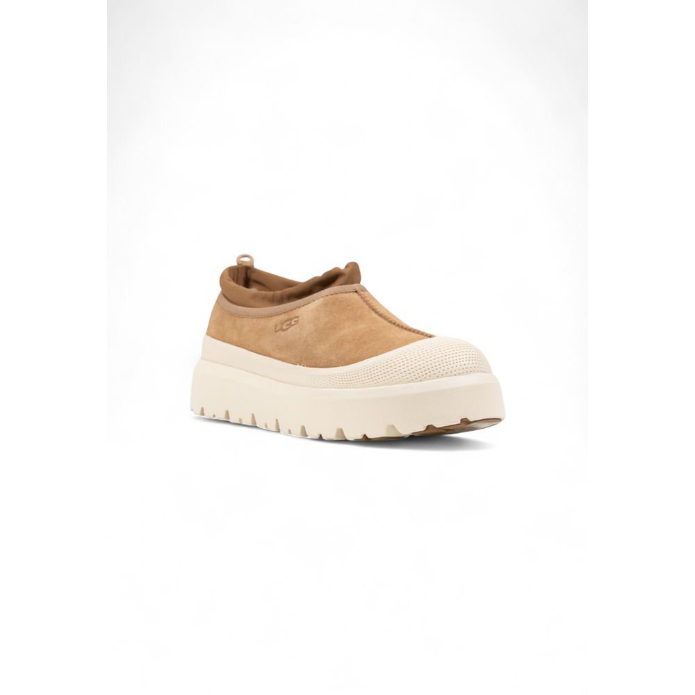 UGG Beige Suede Leather Clogs