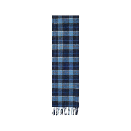 Barbour Blue Wool Scarf