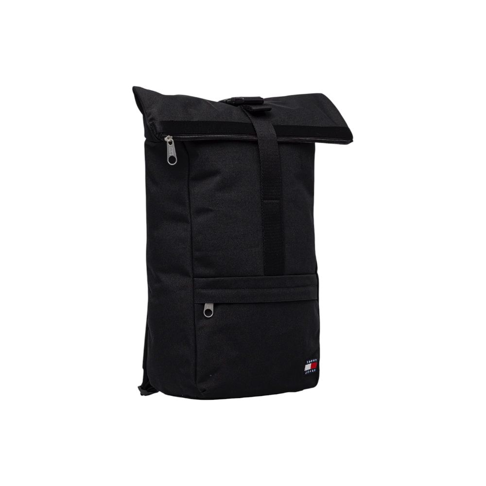 Tommy Hilfiger Jeans Black Recycled Polyester Backpack
