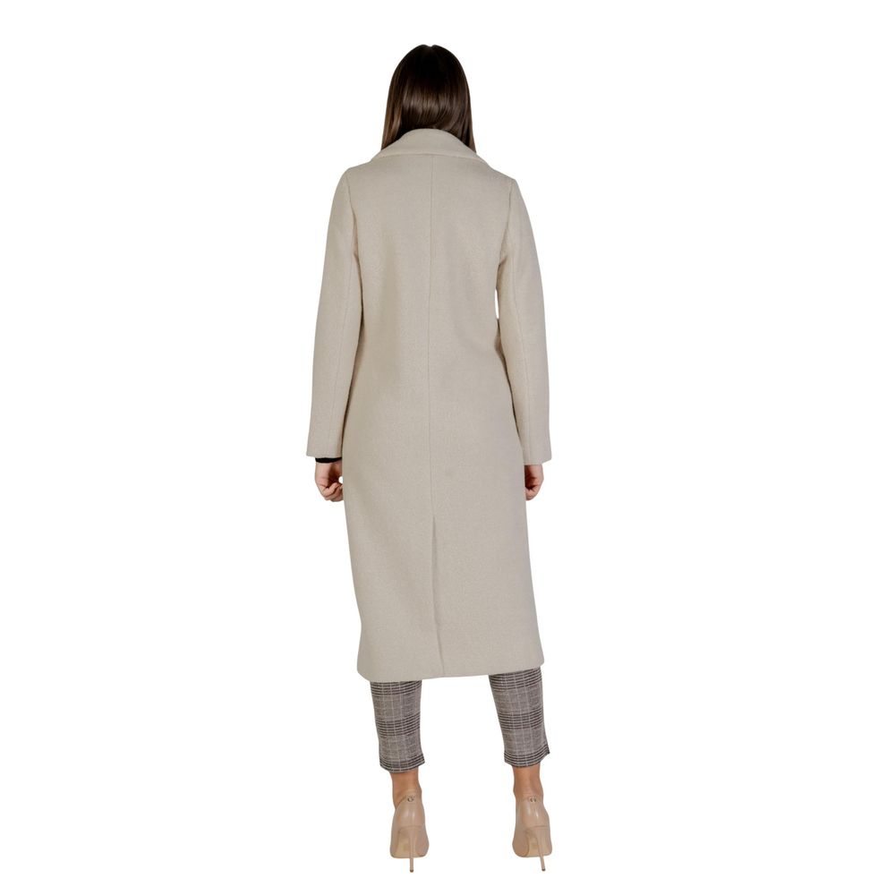 ICHI Cream Wool Coat