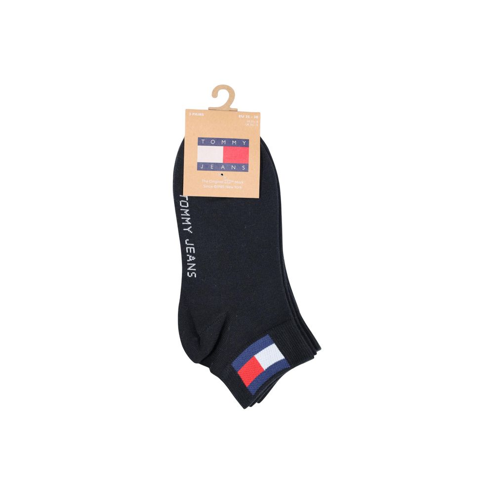 Tommy Hilfiger Jeans Black Cotton Socks