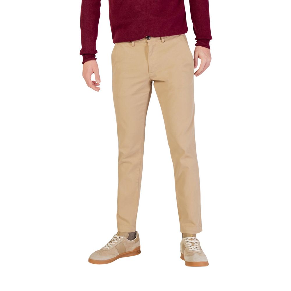 Borghese Beige Cotton Skinny Pants