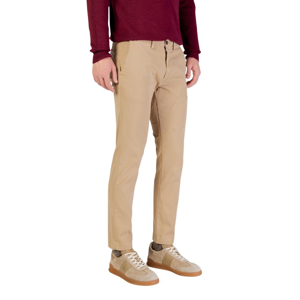 Borghese Beige Cotton Skinny Pants