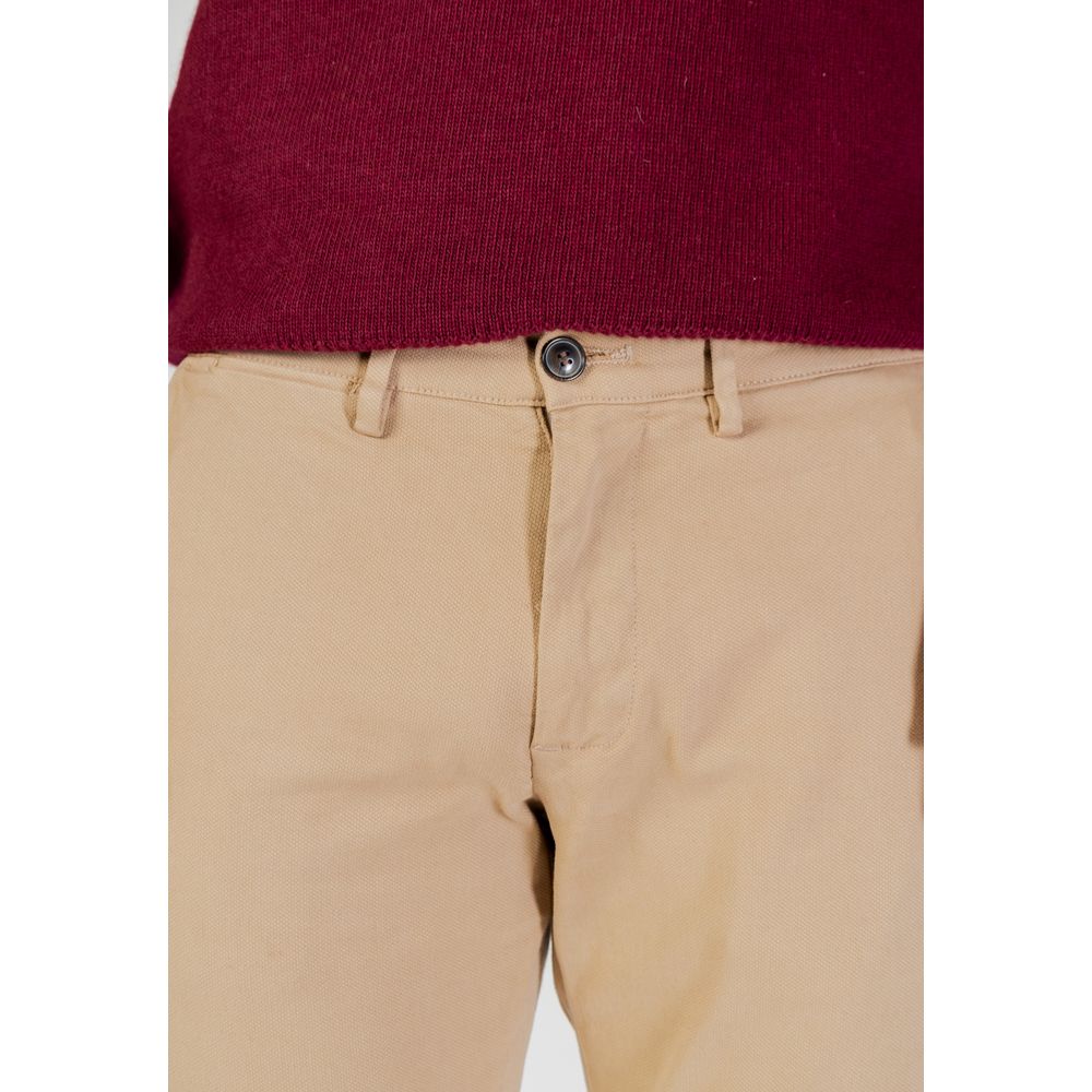 Borghese Beige Cotton Skinny Pants