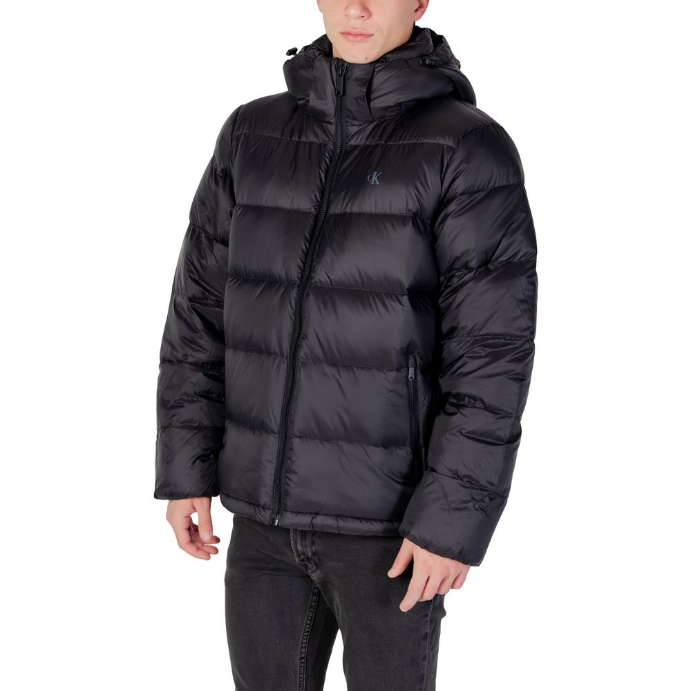 Calvin Klein Jeans Black Polyamide Coat