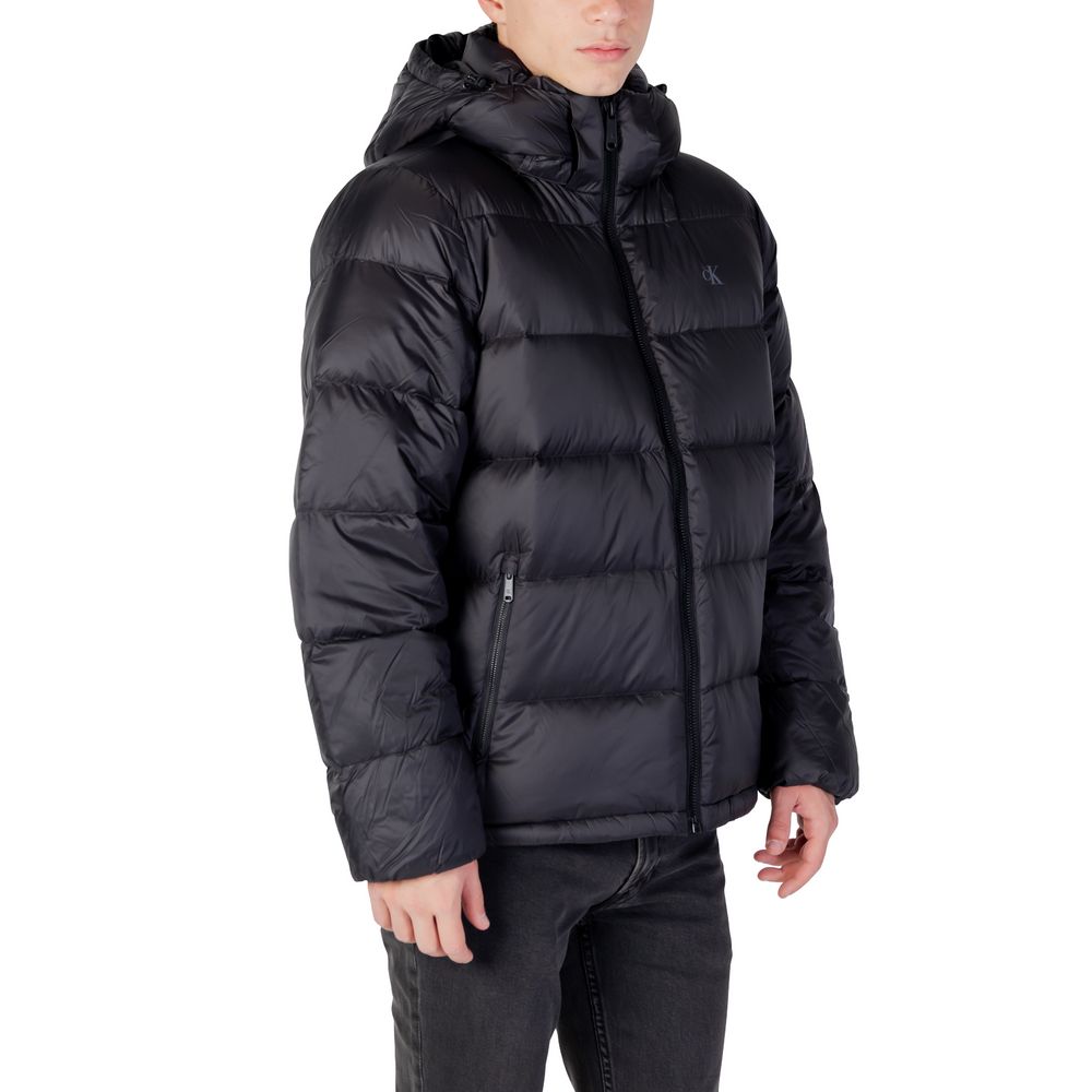 Calvin Klein Jeans Black Polyamide Coat
