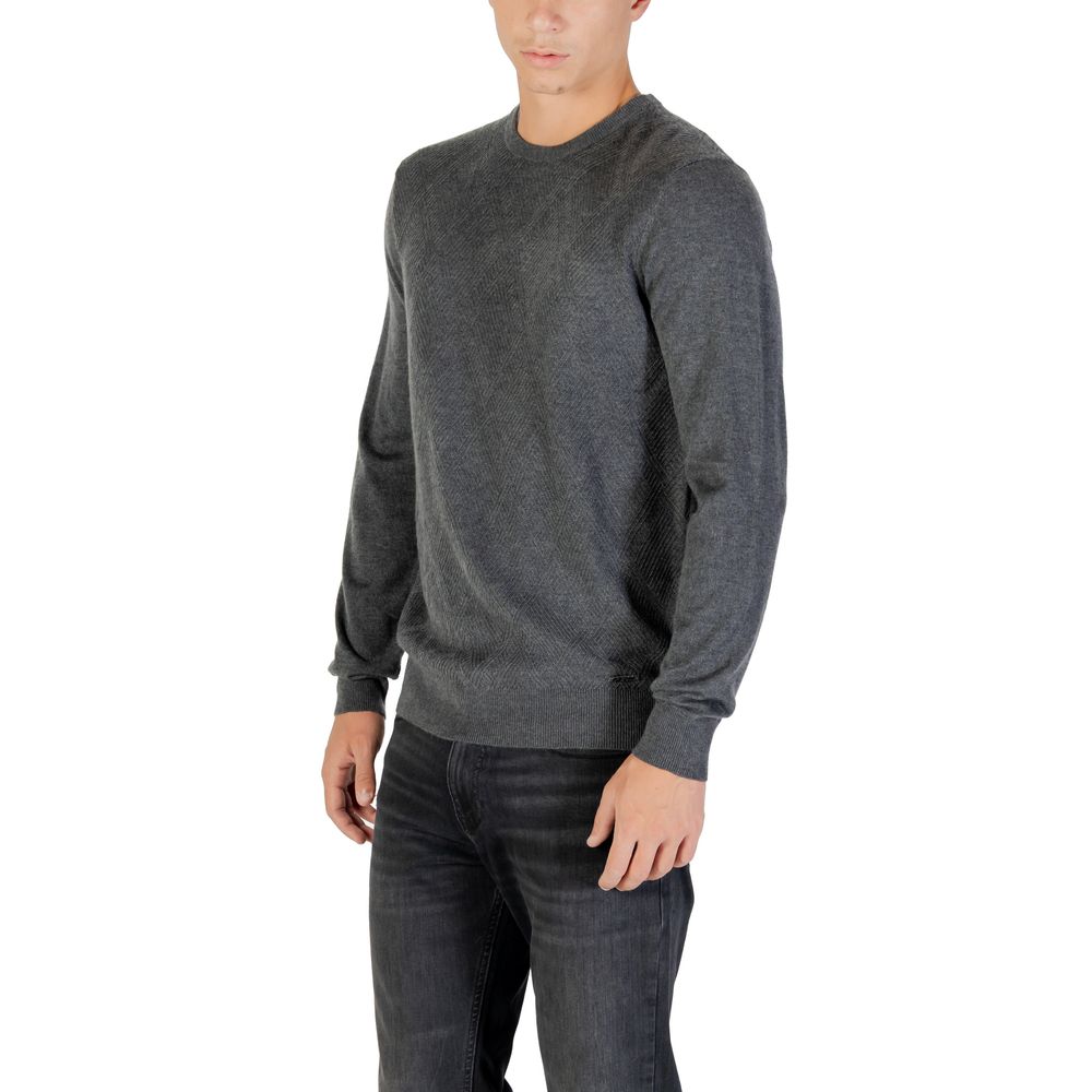 Guess Gray Polyacrylic Sweatshirt
