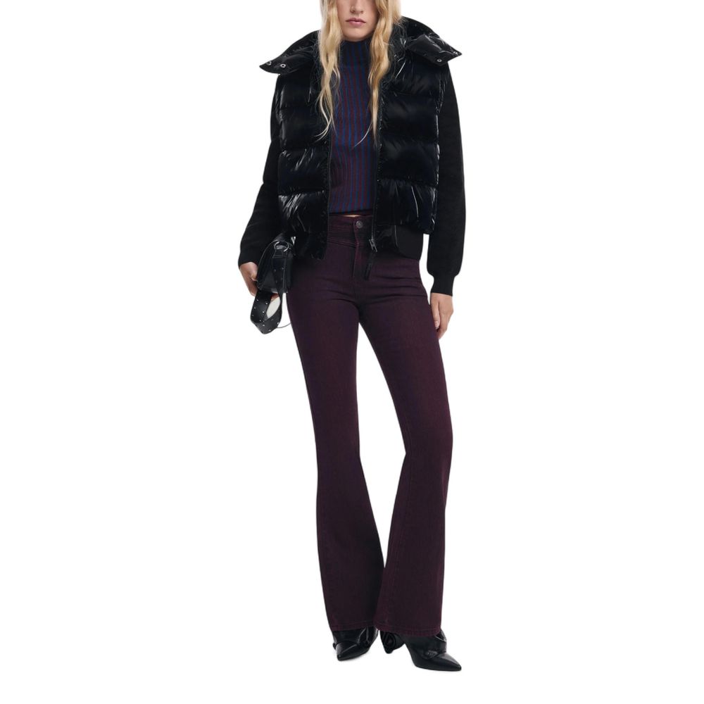 Desigual Black Polyester Full-Length Jacket