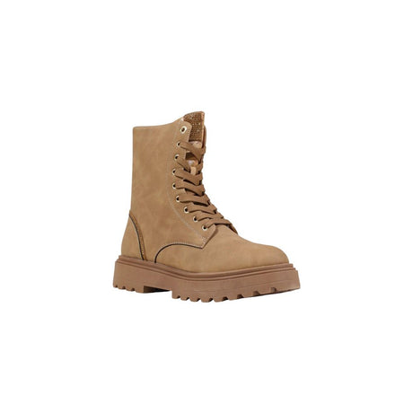 Alviero Martini Prima Classe Beige Polyethylene Lace-Up Boots