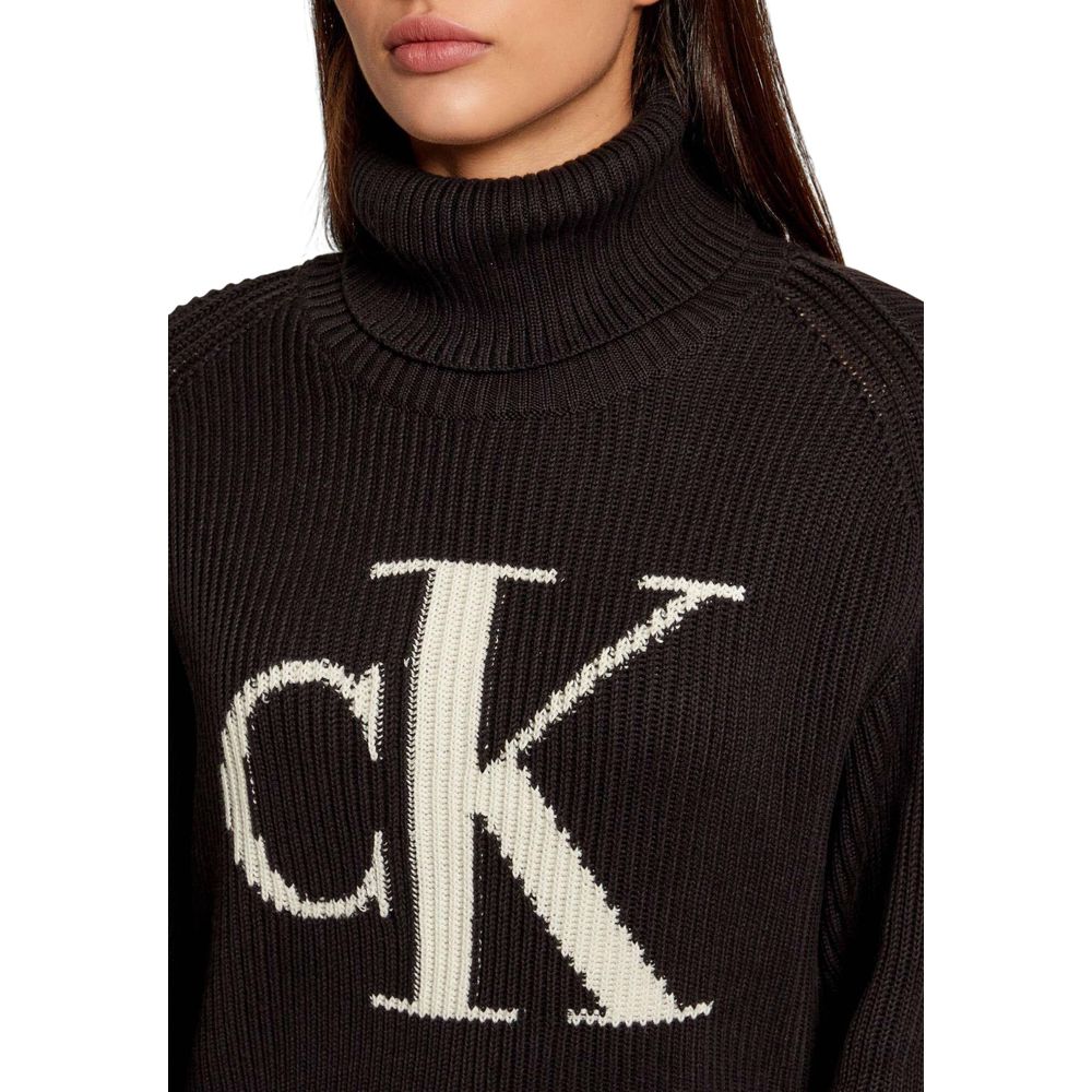 Calvin Klein Jeans Black Cotton Sweatshirt