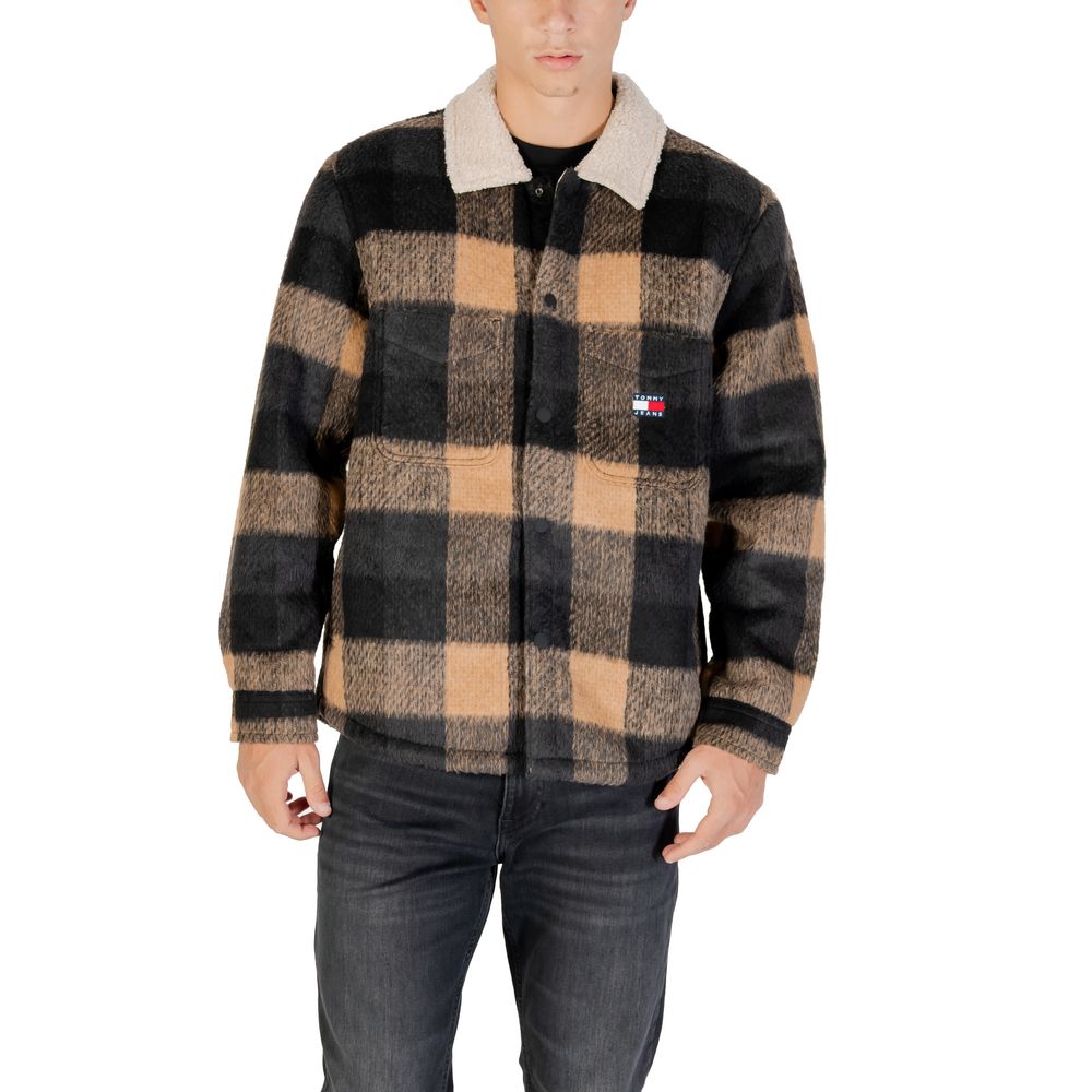 Tommy Hilfiger Jeans Black Recycled Polyester Coat