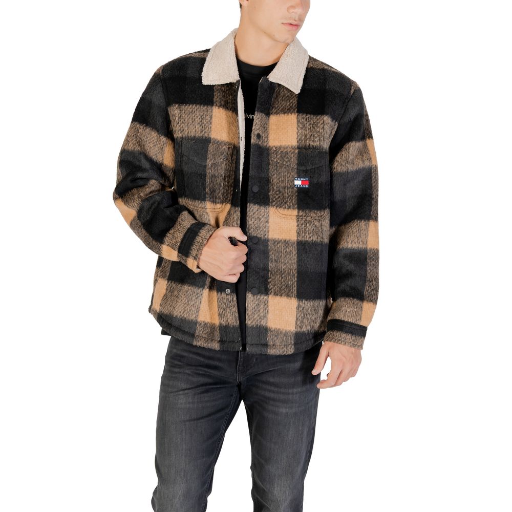 Tommy Hilfiger Jeans Black Recycled Polyester Coat