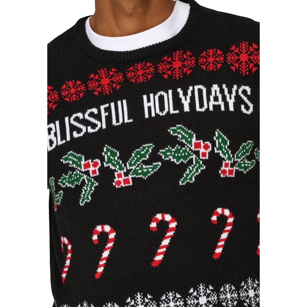 Only & Sons Black Marabou Sweatshirt