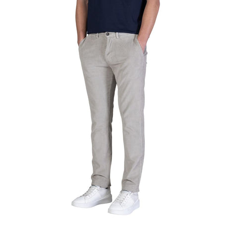 Borghese Gray Cotton Casual Pants