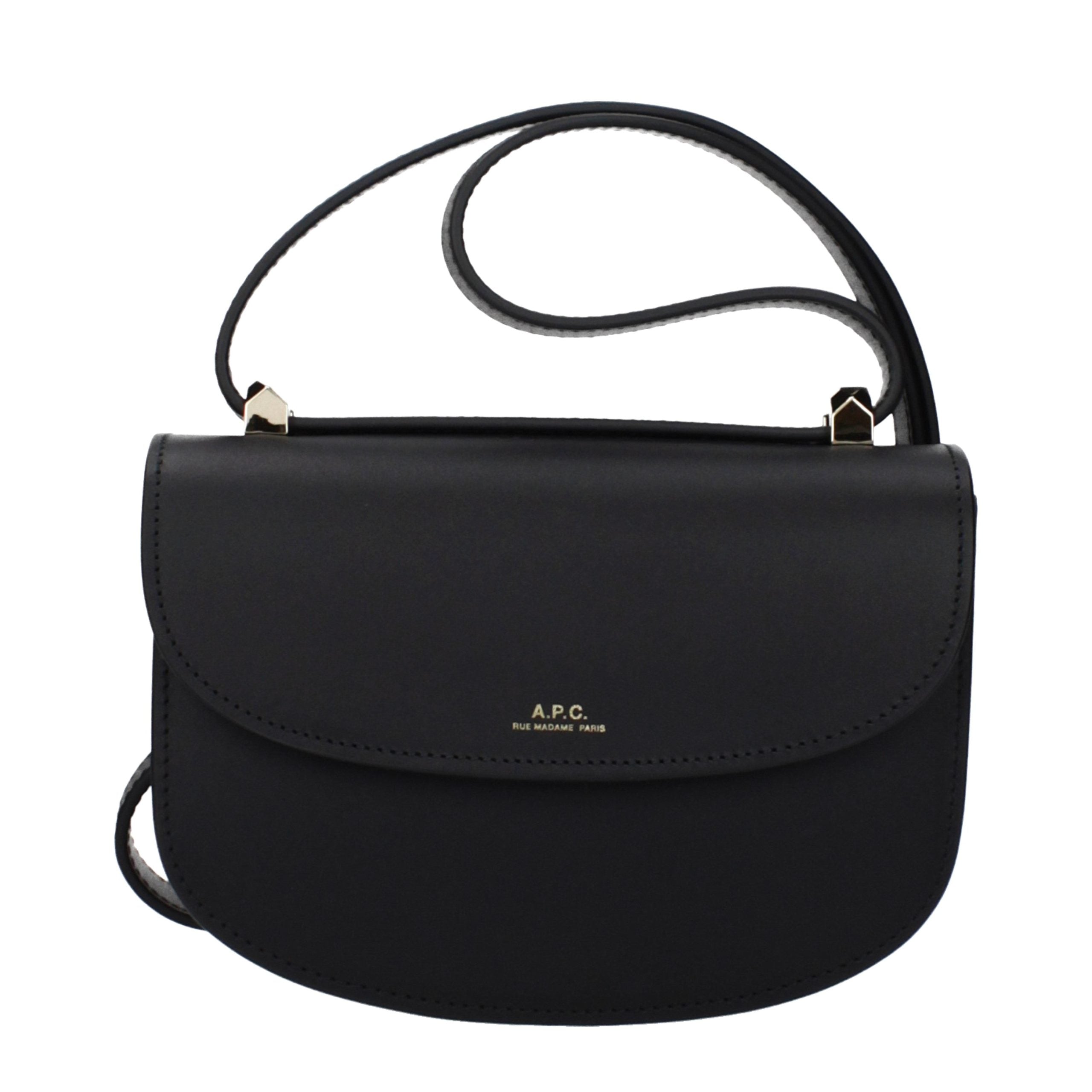 A.P.C. Black Leather Shoulder Bag
