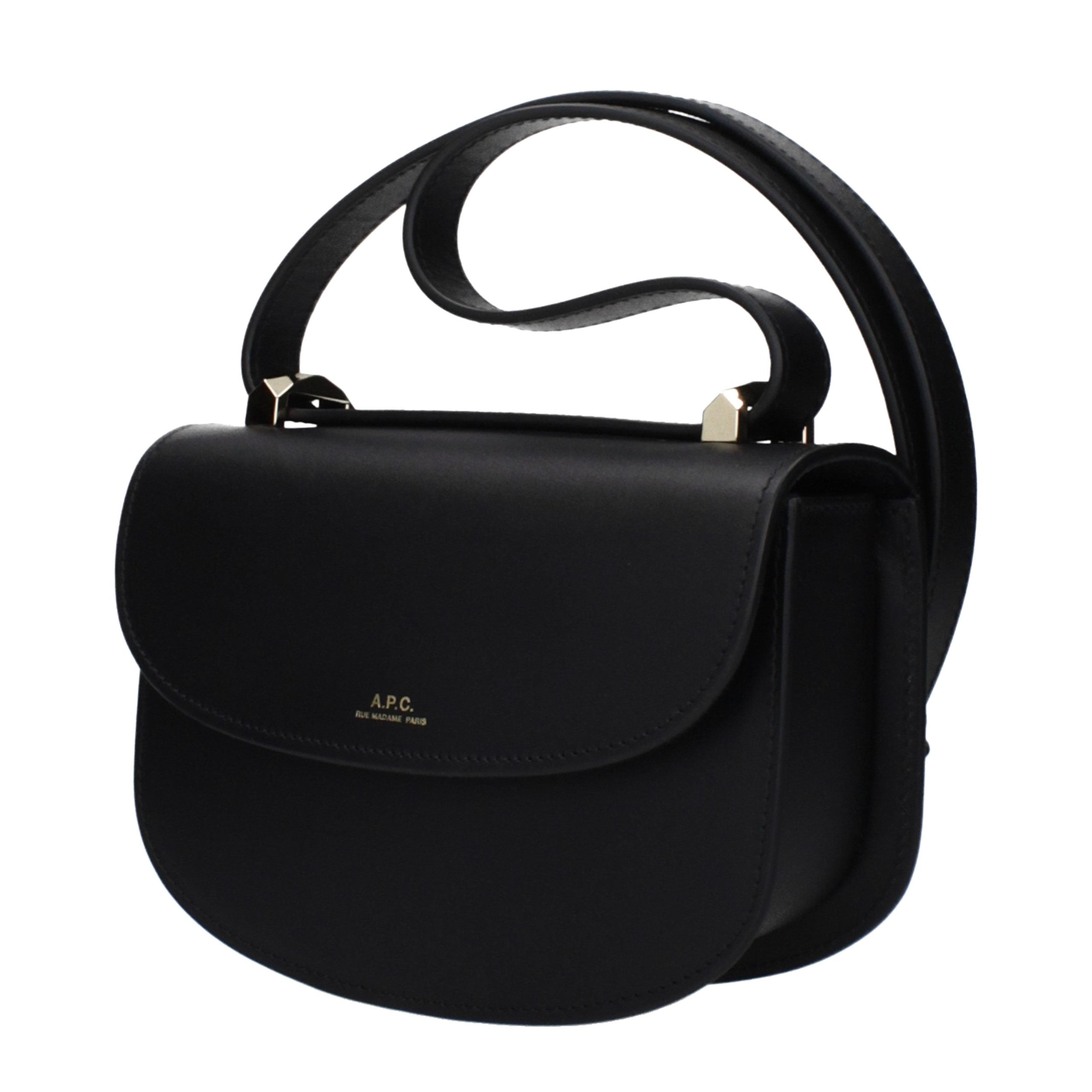 A.P.C. Black Leather Shoulder Bag