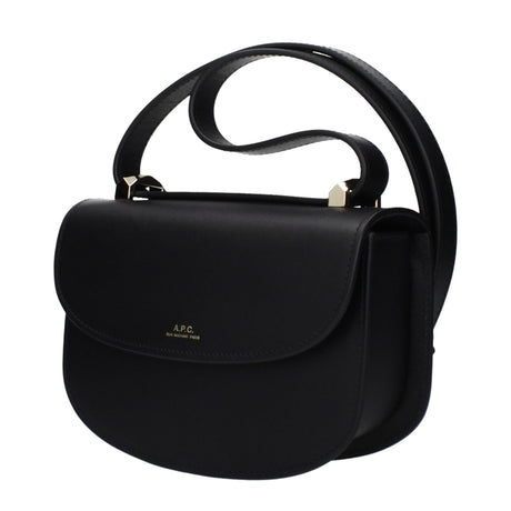 A.P.C. Black Leather Shoulder Bag