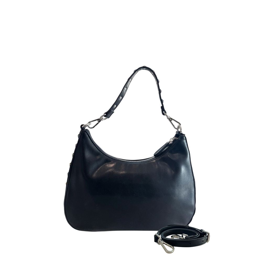 Twinset Black Polyurethane Women Shoulder Bag