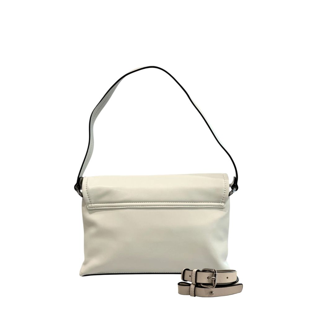 Twinset White PU Women Shoulder Bag