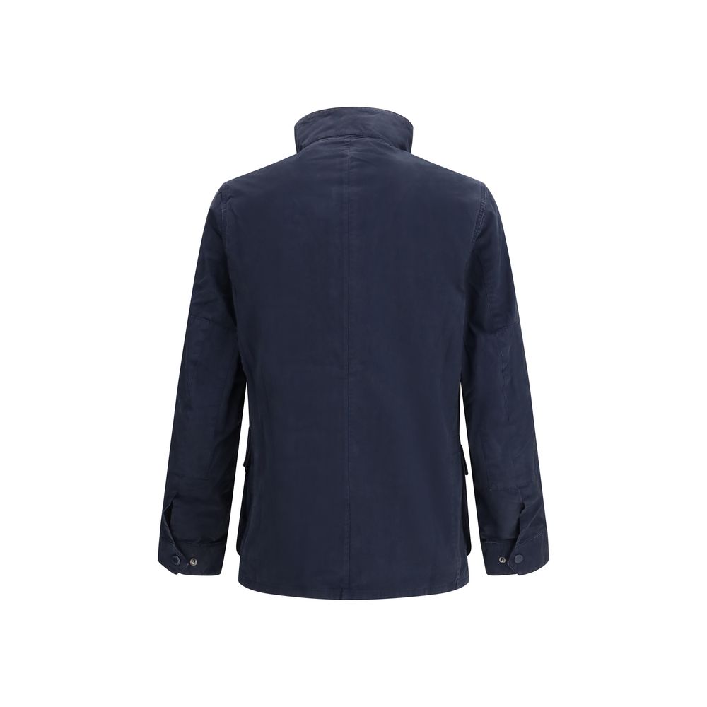 Barbour International Blue Cotton Full-Length Jacket