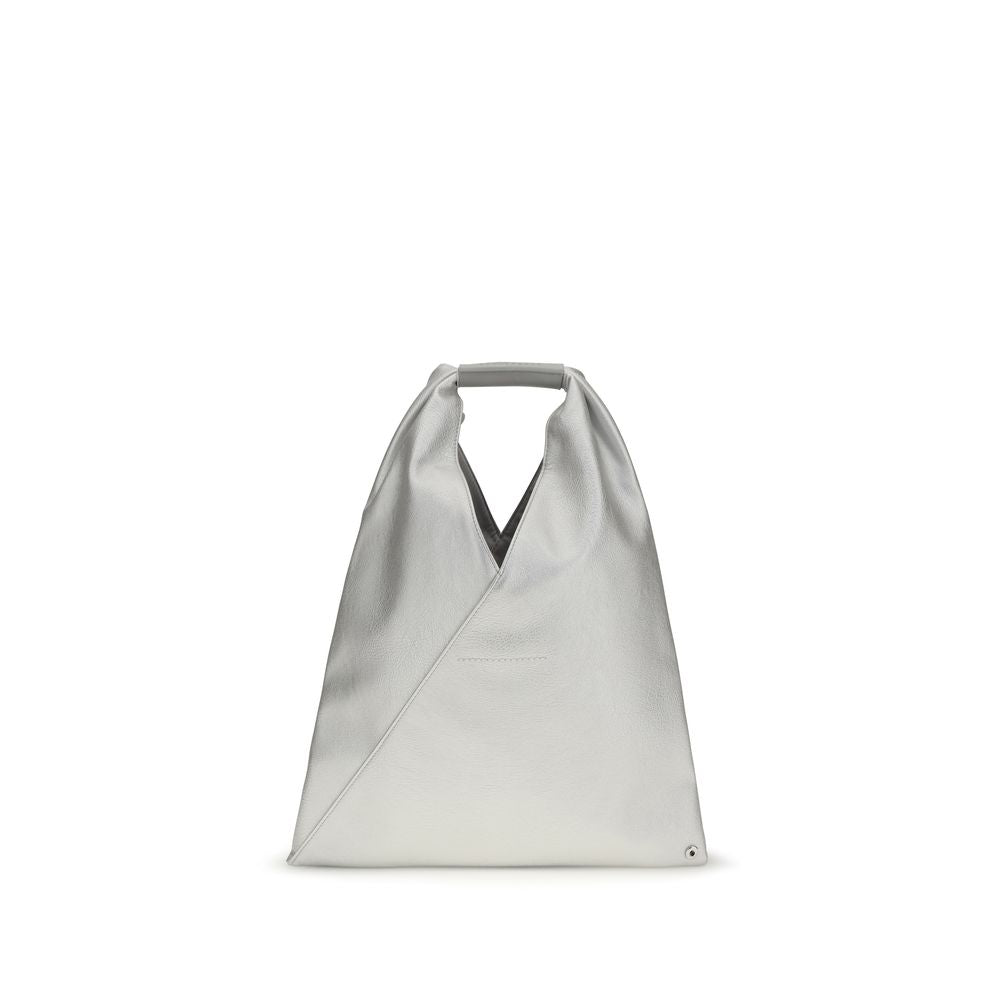 MM6 Silver Polyethylene Handbag
