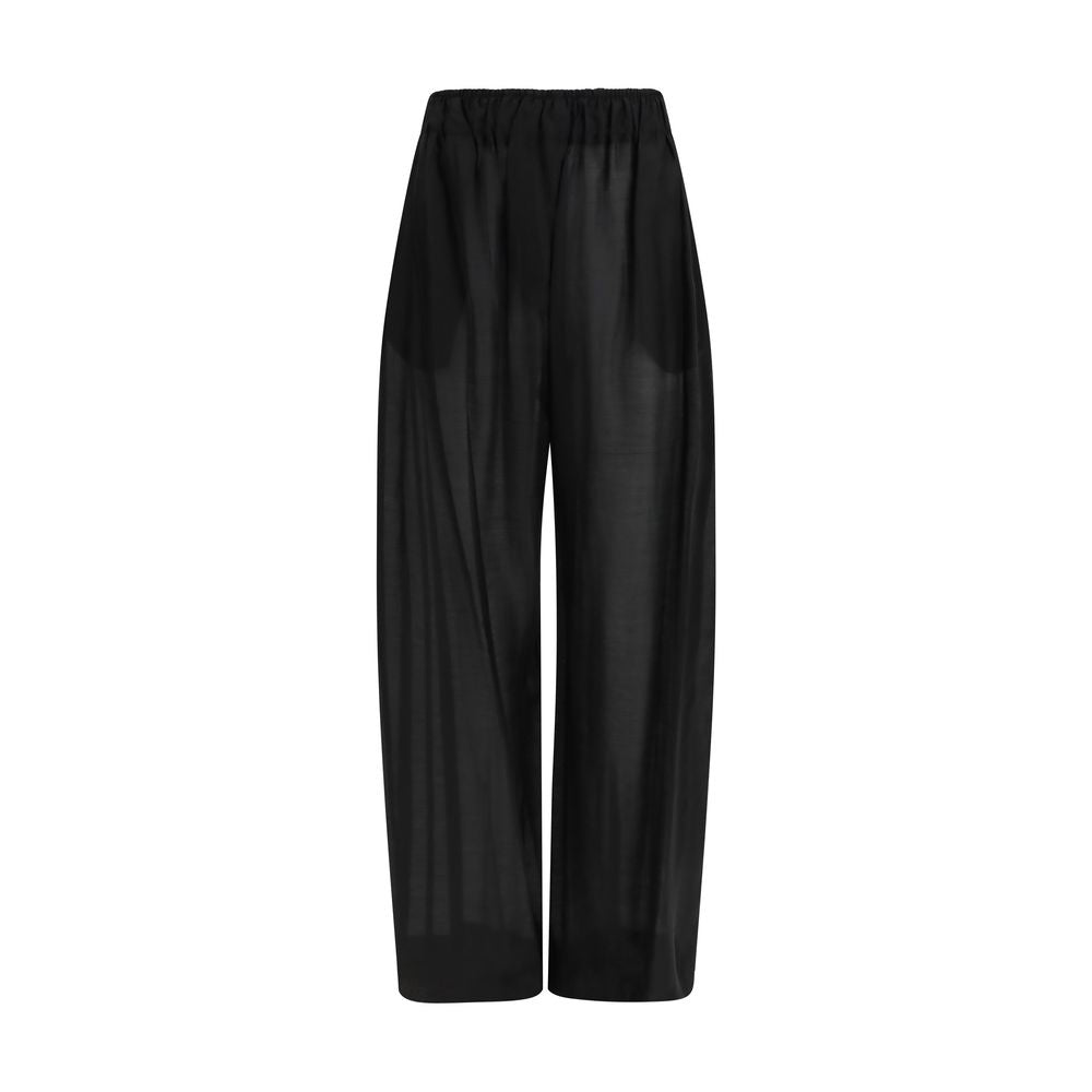 The Latest Black Lyocell Casual Pants