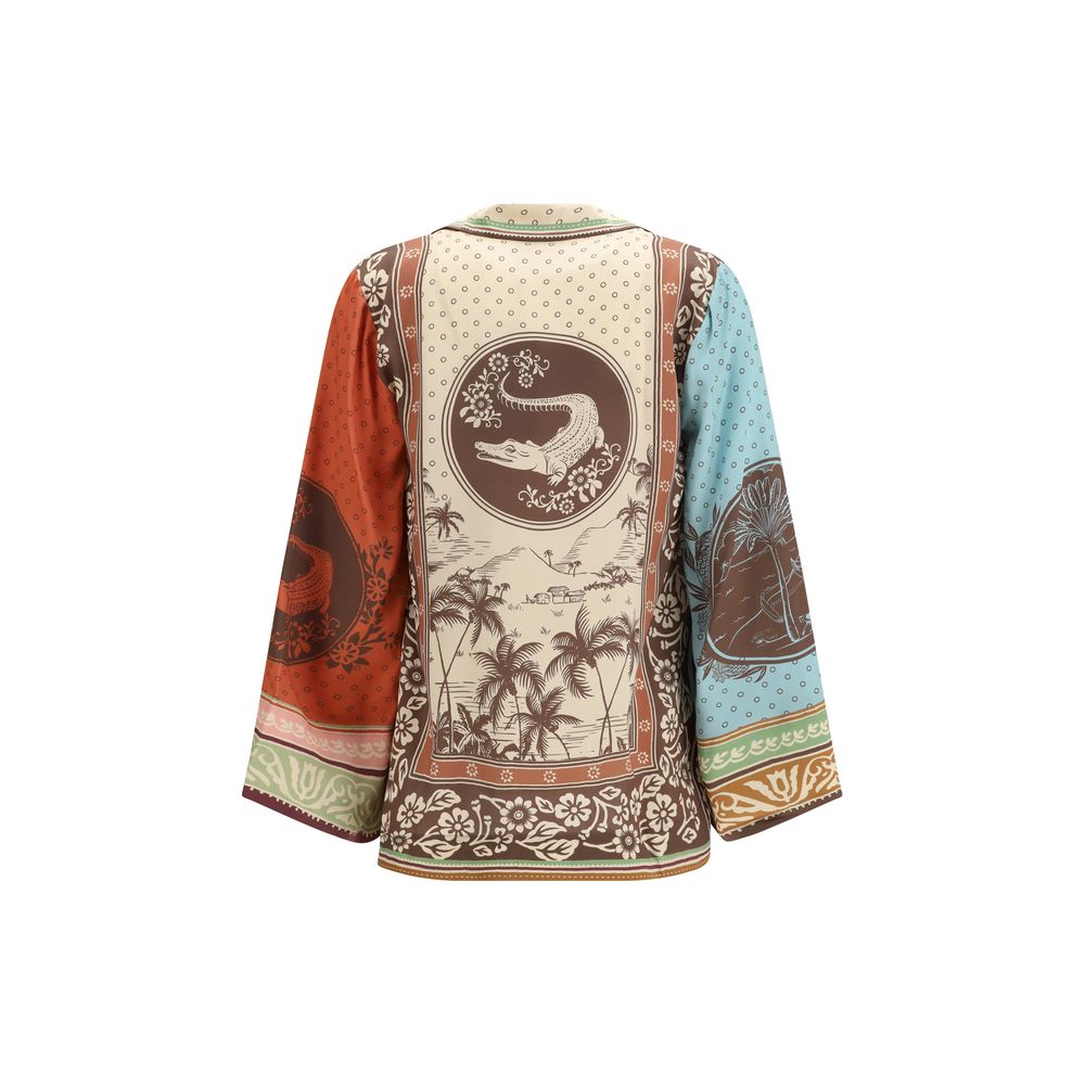 Alemais Multicolor Silk Shirt